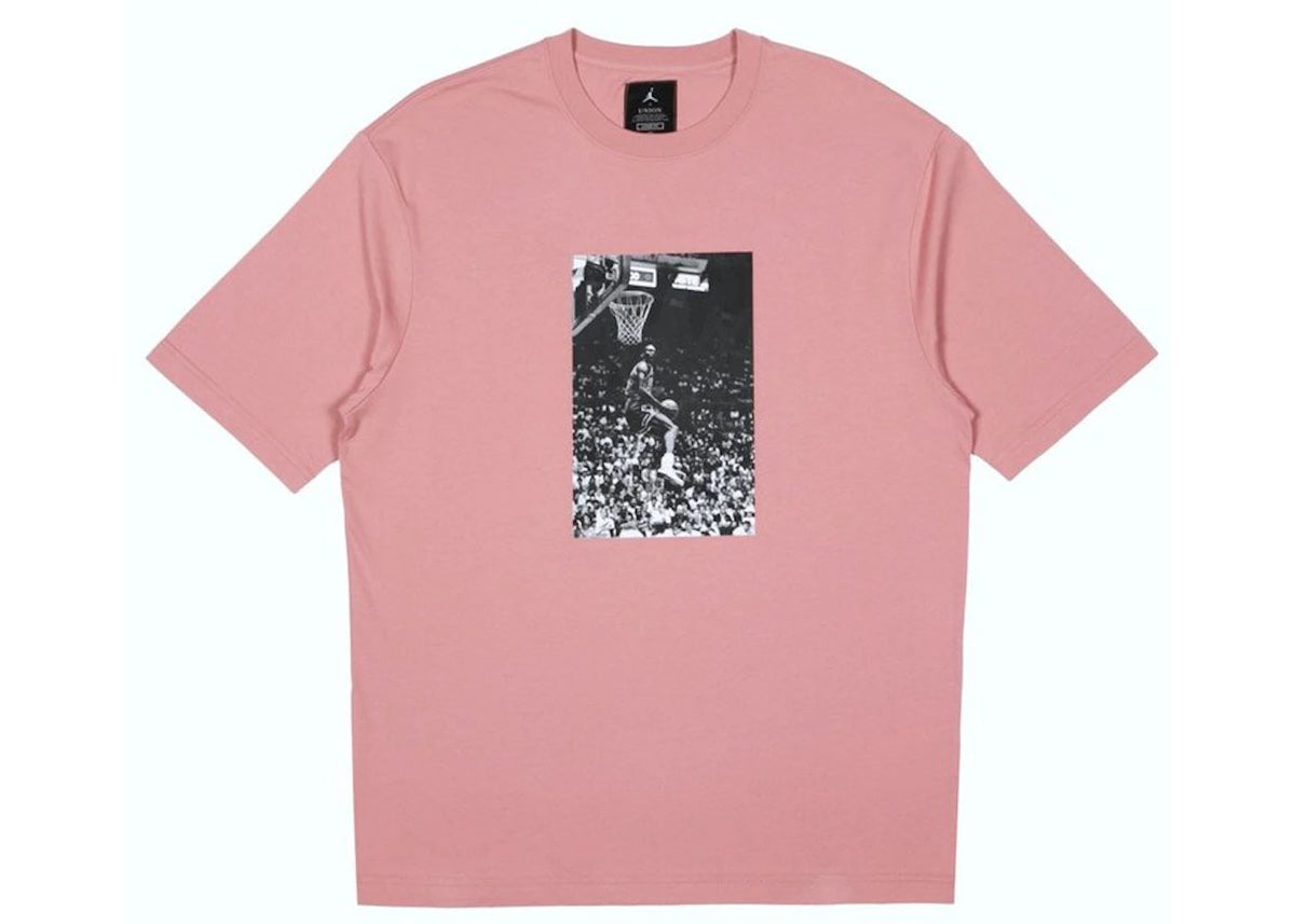 Jordan x Union Reverse Dunk T-Shirt Rust Pink