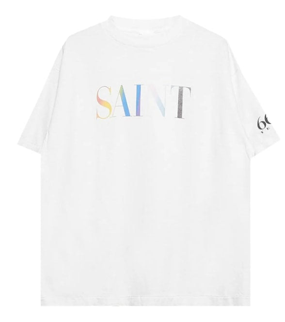 SAINT Mxxxxxx Rainbow Saint Short-Sleeve T-Shirt 'White'