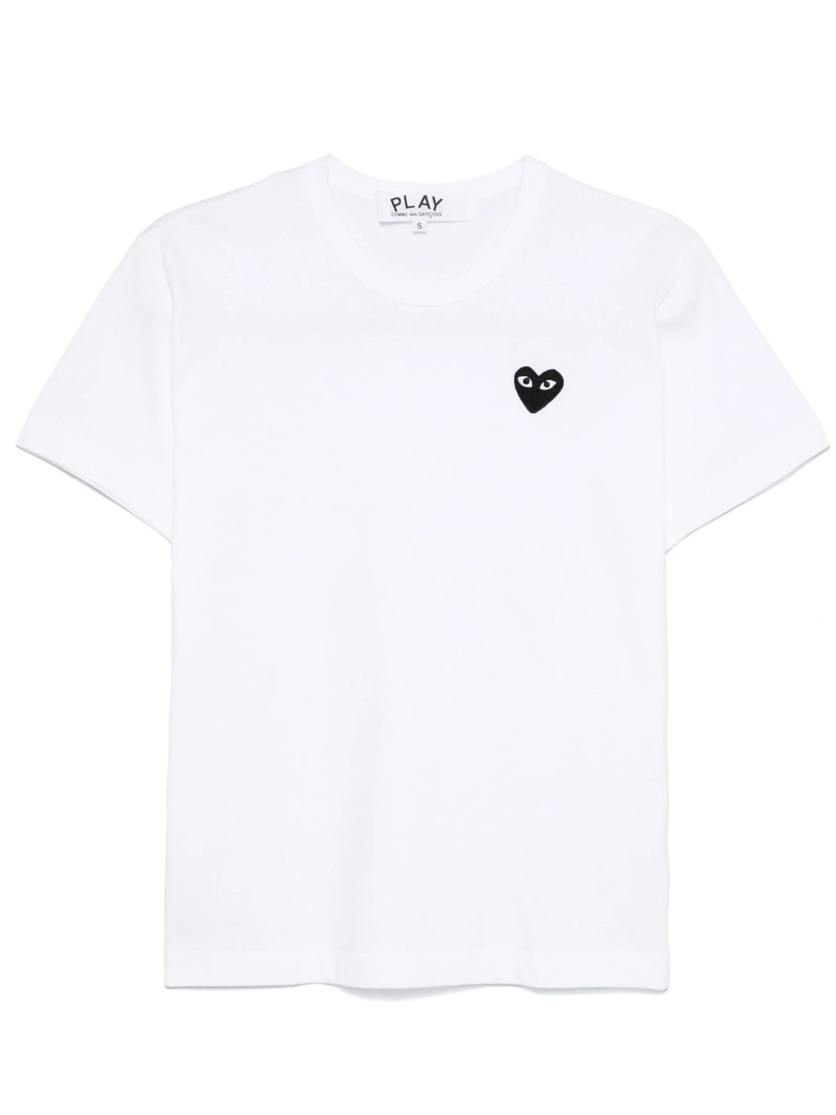 Comme Des Garçons Play embroidered black heart T Shirt