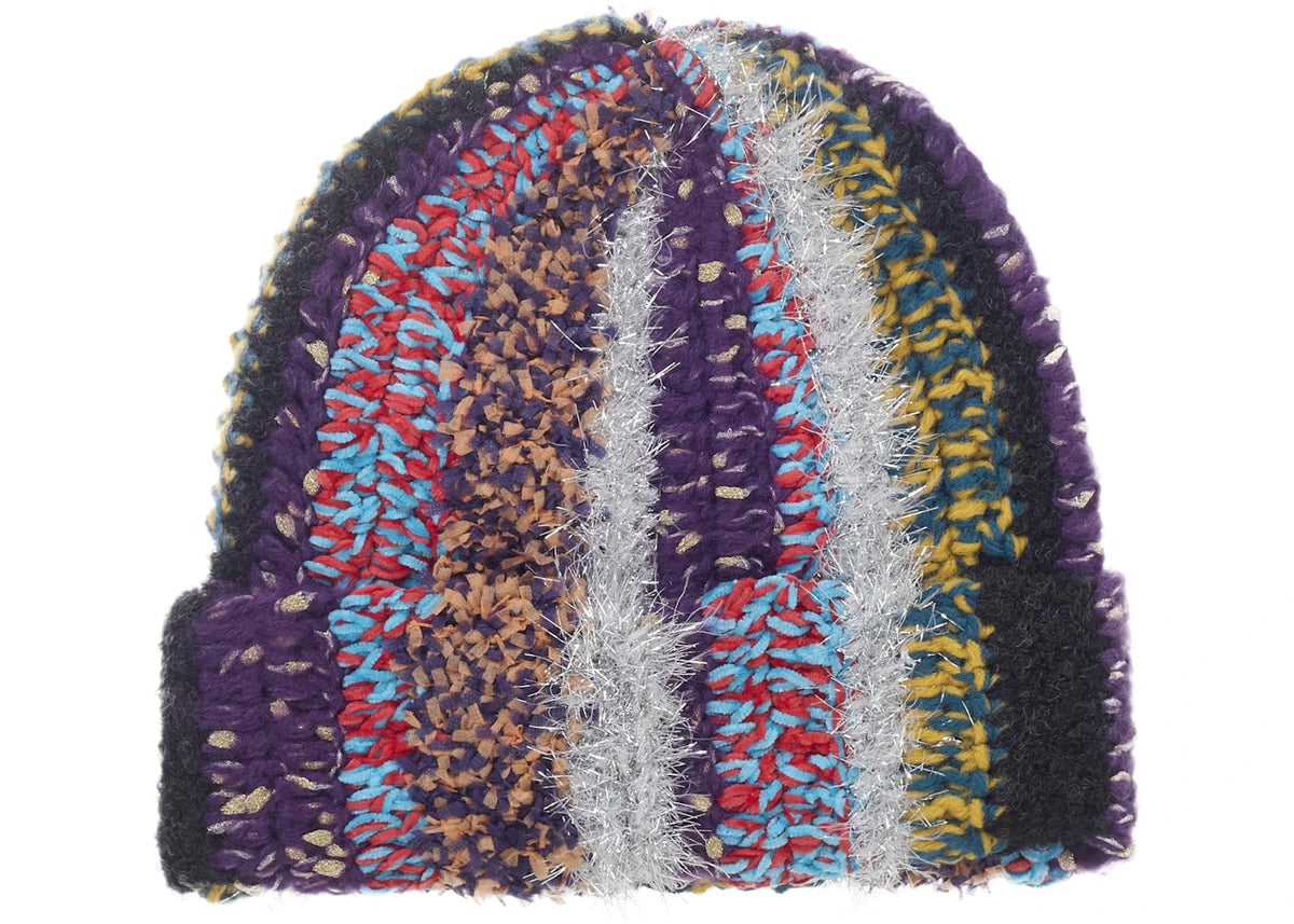 Supreme Tinsel Stripe Beanie Multicolor