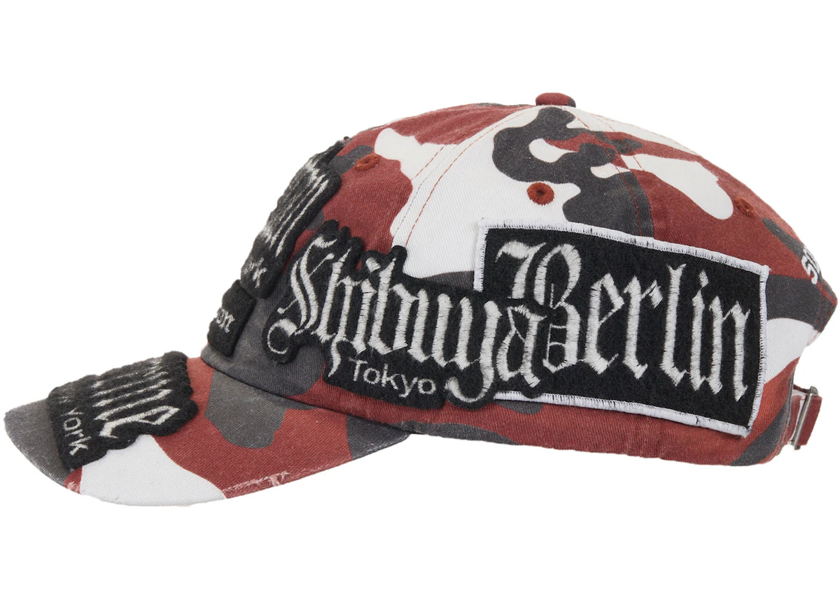 Supreme City Patches 6-Panel Hat Red Camo