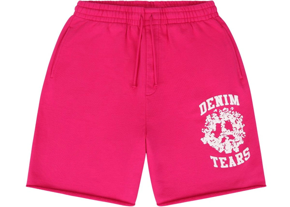 Denim Tears Denim University Sweat Shorts Pink/White