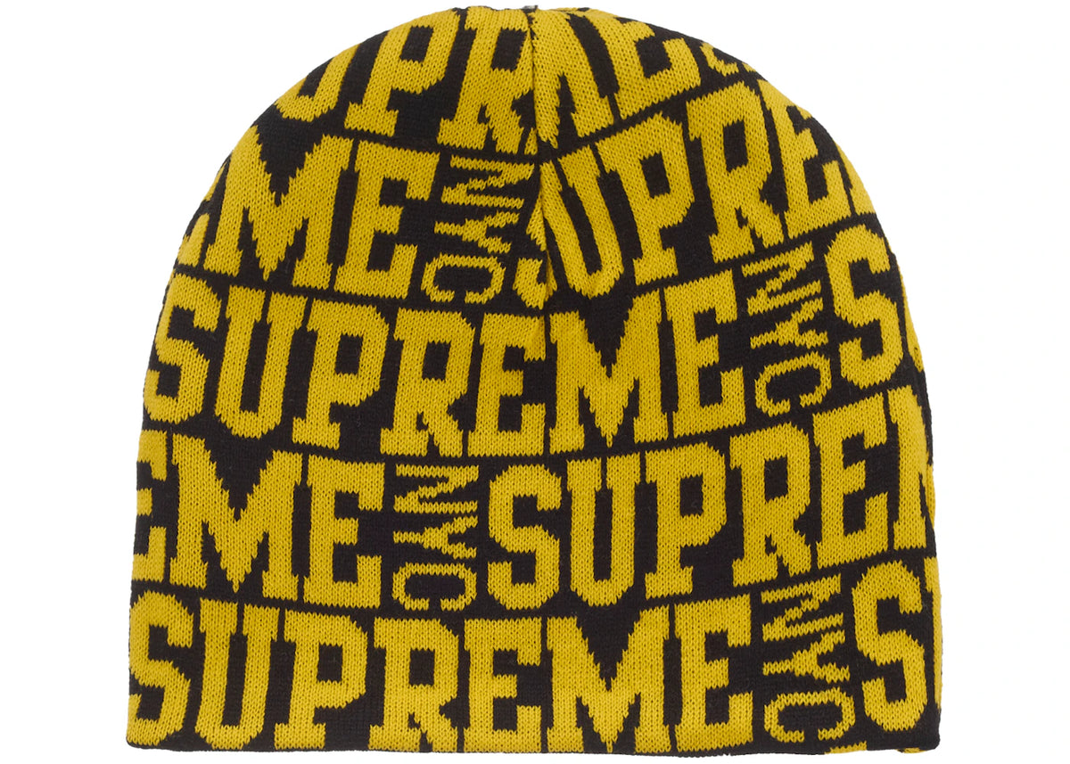 Supreme Reversible Camo Beanie Black