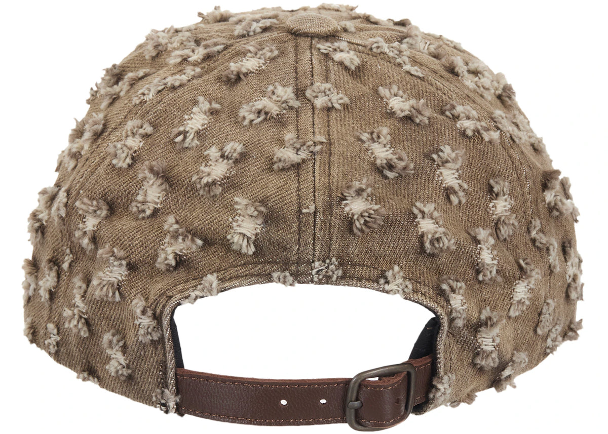 Supreme Hole Punch Rhinestone Denim 6-Panel Brown