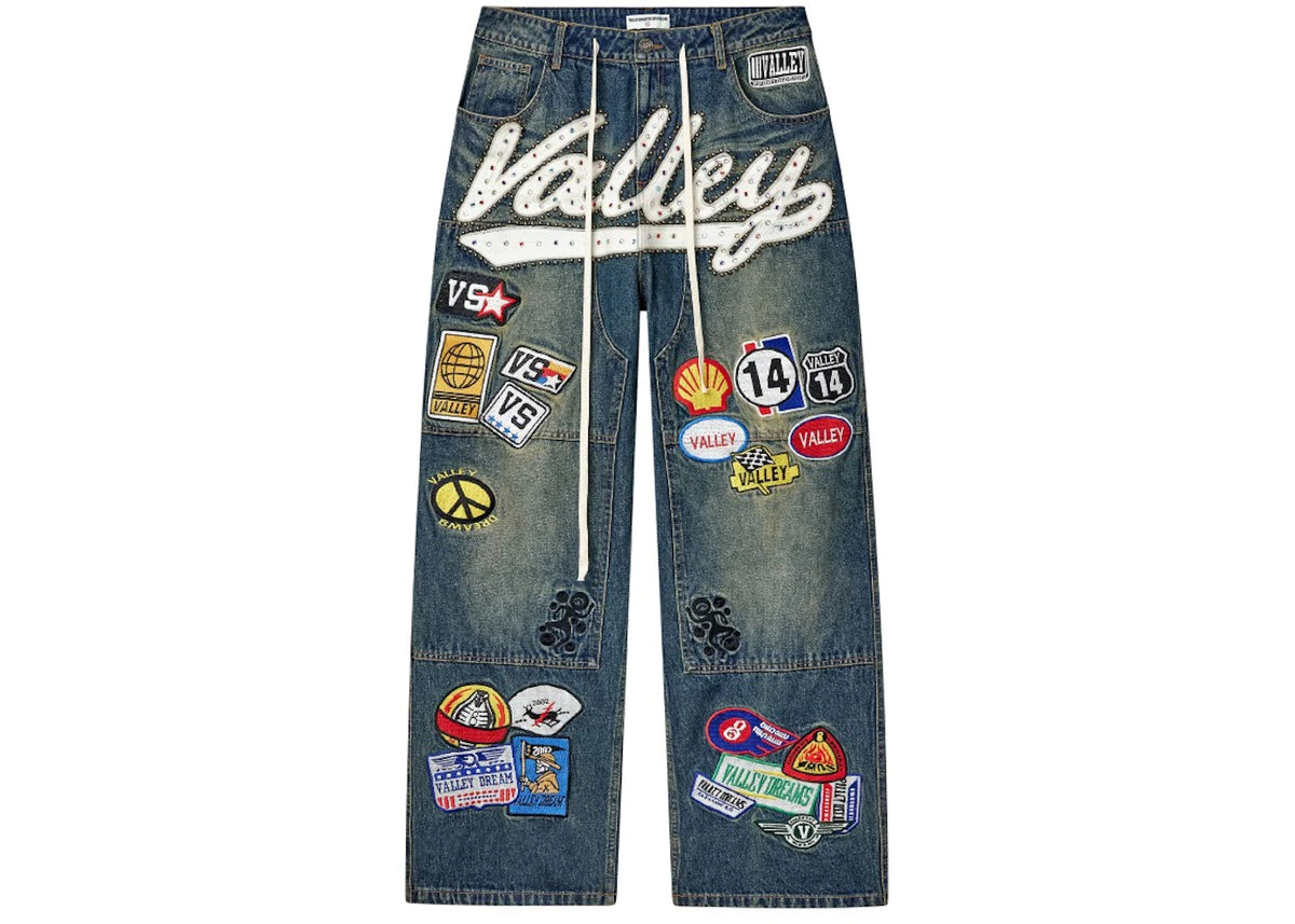 Vale Forever 1980's Carpenter Denim Pant Blue Denim