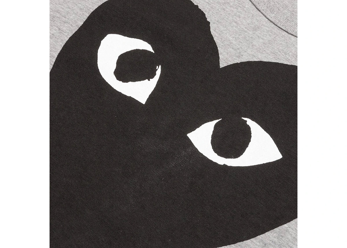 Comme des Garcons Play Black Heart T-shirt Grey
