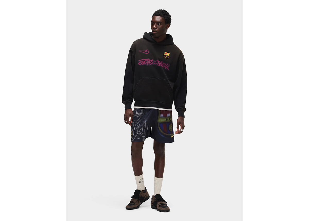 Travis Scott x Nike x FC Barcelona Spray Logo Hoodie Black