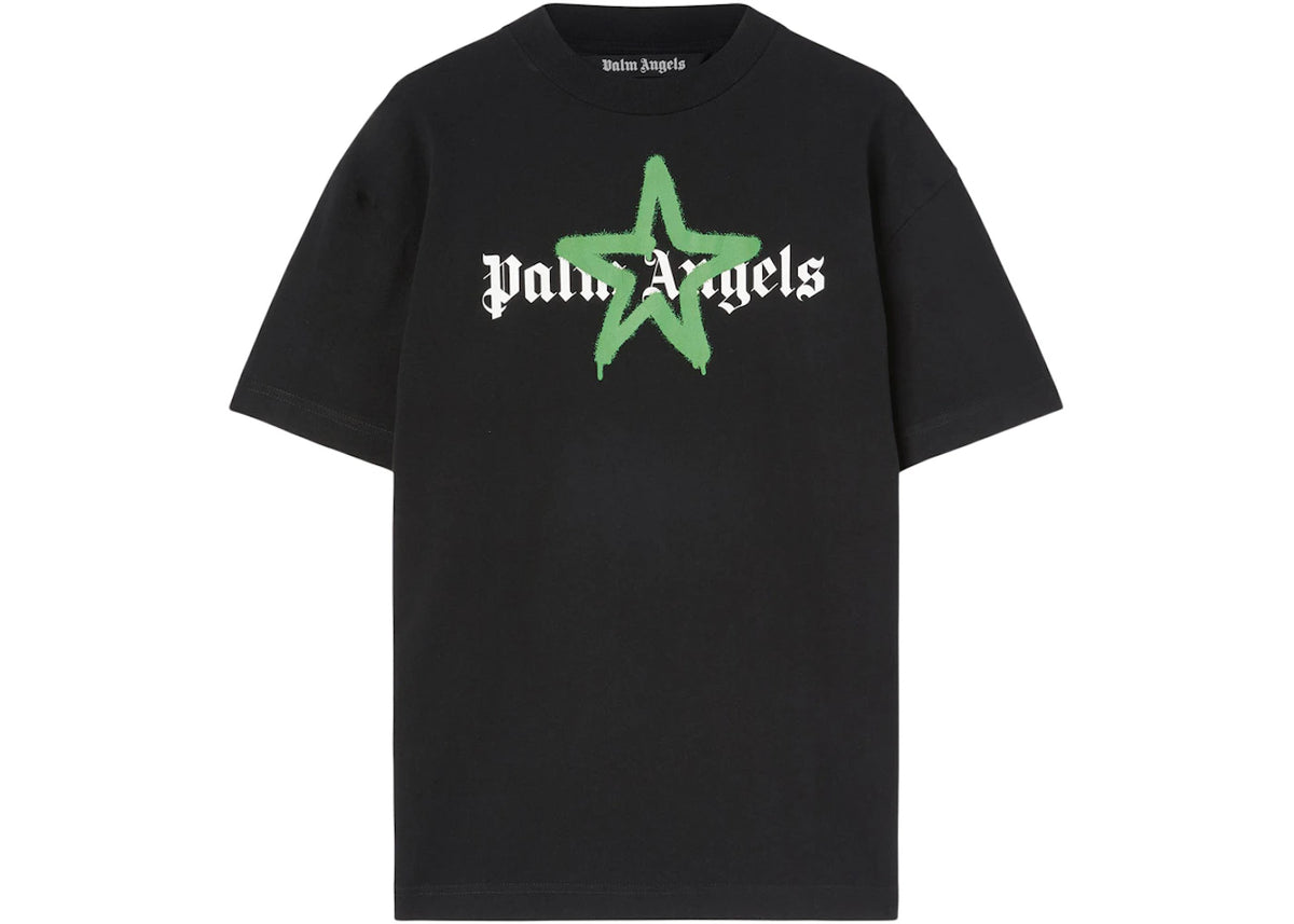 Palm Angels Star Sprayed T-shirt Black/Green