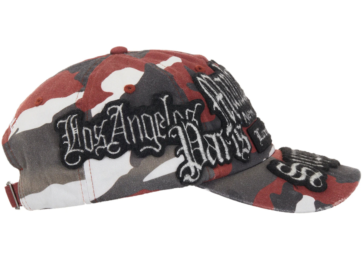 Supreme City Patches 6-Panel Hat Red Camo
