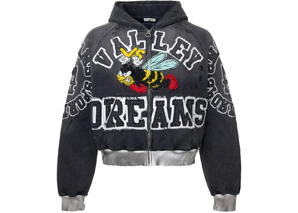Vale Forever Anthem Zip Up Hoodie Black
