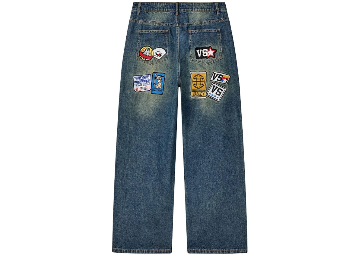 Vale Forever 1980's Carpenter Denim Pant Blue Denim