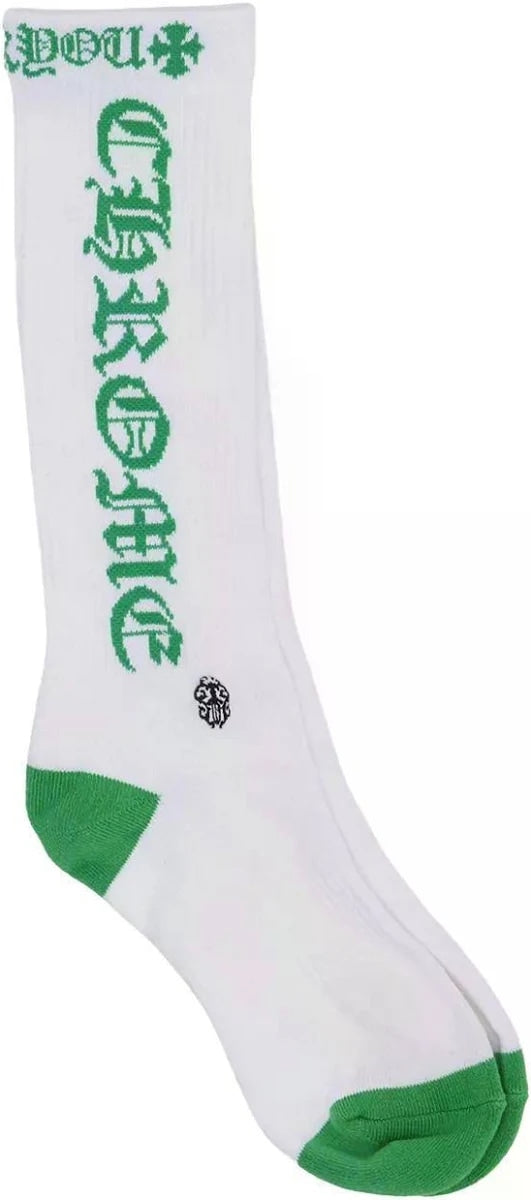 Chrome Hearts Socks White/Green