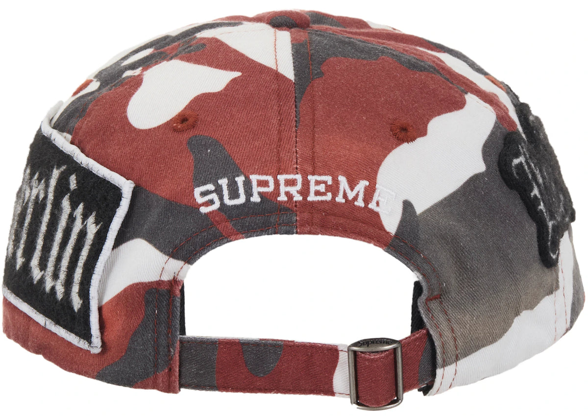 Supreme City Patches 6-Panel Hat Red Camo