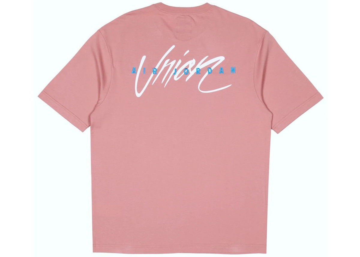 Jordan x Union Reverse Dunk T-Shirt Rust Pink