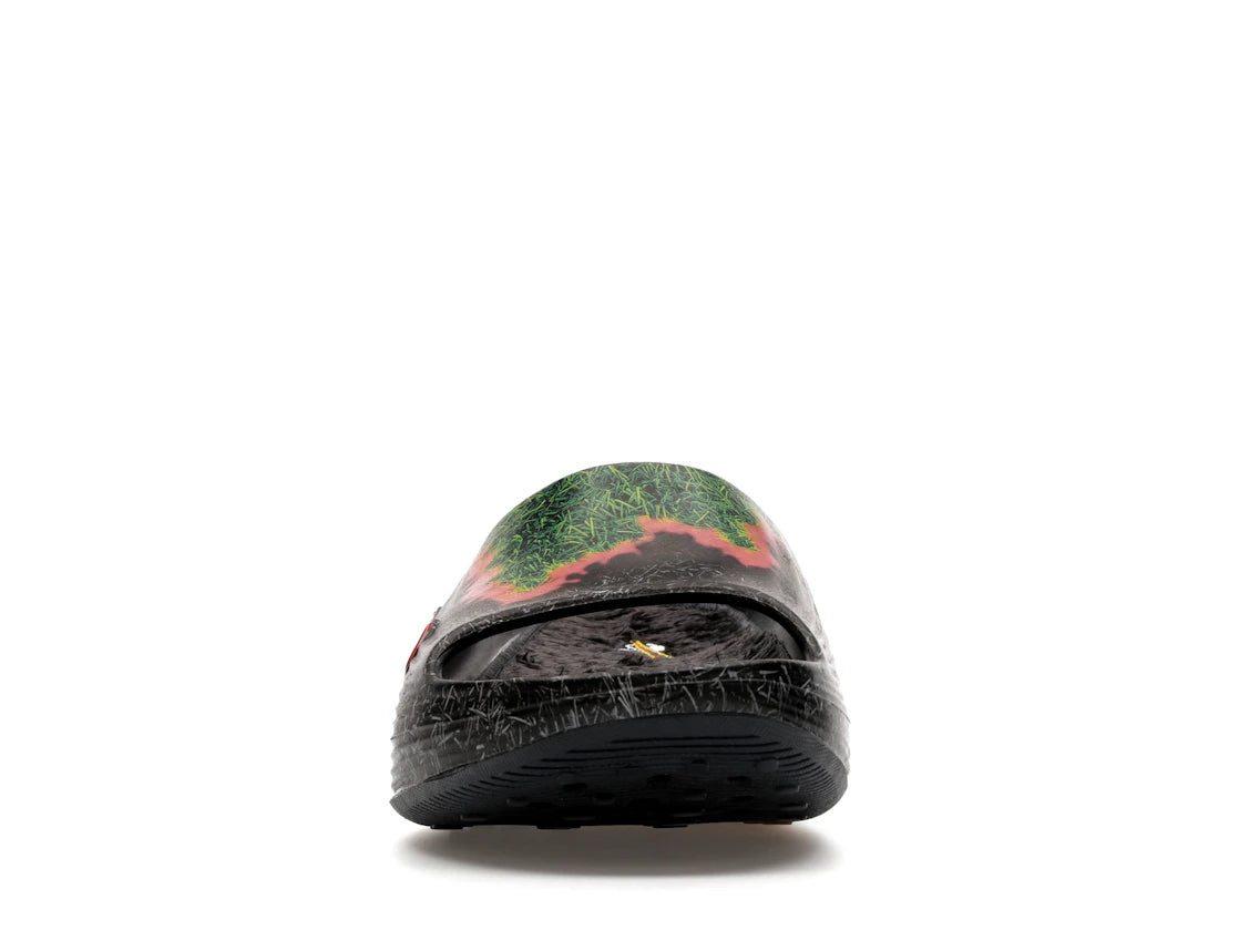 Nike ReactX Rejuven8 Slide .SWOOSH Touch Grass Dark Smoke Grey Kelly Green